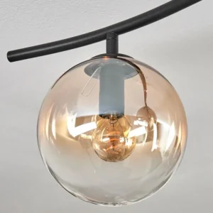 hofstein Gastor Plafonnier, Boule lumineuse Ambre, Clair, Fumé, 6 lumières* Lampes Modernes