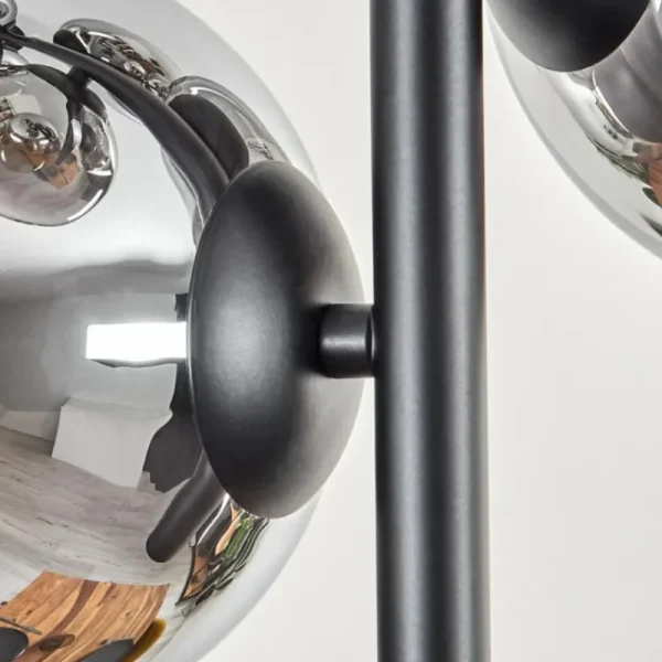 hofstein Gastor Plafonnier, Boule lumineuse Chrome, Fumé, 6 lumières* Lampes Modernes