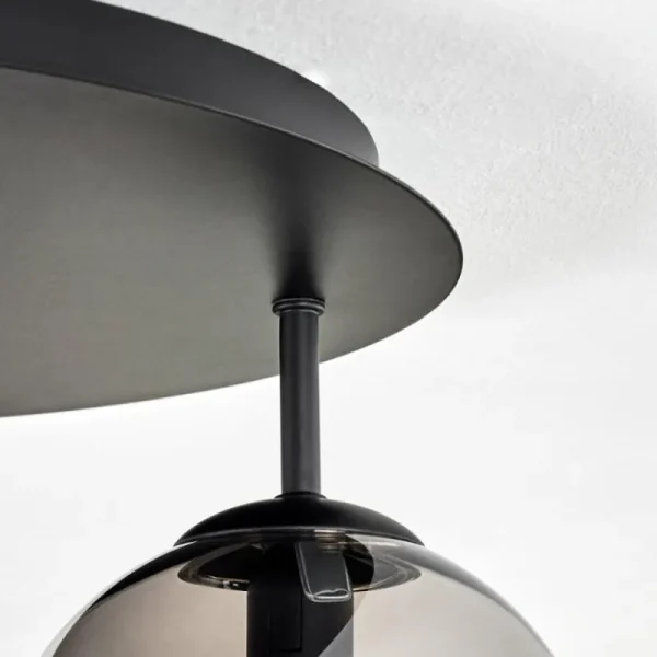 hofstein Gastor Plafonnier, Boule lumineuse 45 cm Fumé, 5 lumières* Lampes Modernes