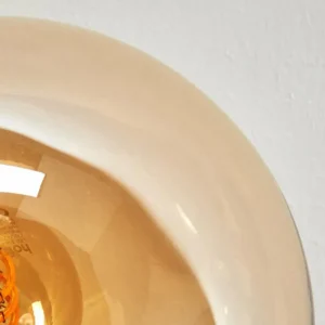 hofstein Gastor Plafonnier, Boule lumineuse Ambre, Fumé, 5 lumières* Lampes Modernes