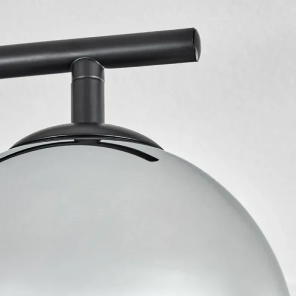 hofstein Gastor Plafonnier, Boule lumineuse Chrome, Clair, Fumé, 4 lumières* Lampes Modernes