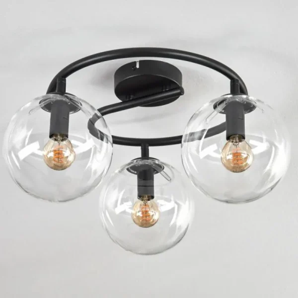 hofstein Gastor Plafonnier, Boule lumineuse Clair, 3 lumières* Lampes En Verre