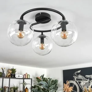 hofstein Gastor Plafonnier, Boule lumineuse Clair, 3 lumières* Lampes En Verre