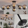 hofstein Gastor Plafonnier Chrome, Fumé, 6 lumières* Lampes Modernes