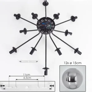 hofstein Gastor Plafonnier Fumé, 12 lumières* Lampes Modernes