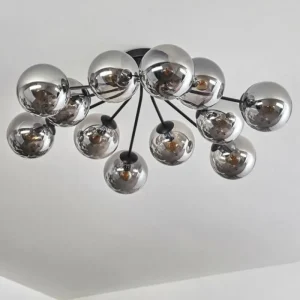 hofstein Gastor Plafonnier Fumé, 12 lumières* Lampes Modernes