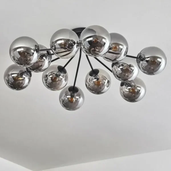 hofstein Gastor Plafonnier Fumé, 12 lumières* Lampes Modernes