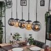 hofstein Gastor Suspension, Boule lumineuse, Suspension Ambre, Fumé, 5 lumières* Lampes Modernes