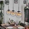 hofstein Gastor Suspension, Boule lumineuse, Suspension Ambre, Clair, 3 lumières* Lampes En Verre