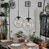 hofstein Gastor Suspension, Boule lumineuse, Suspension Clair, 2 lumières* Lampes En Verre