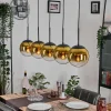 hofstein Gastor Suspension, Boule lumineuse, Suspension Or, Clair, 5 lumières* Lampes En Verre