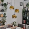 hofstein Gastor Suspension, Boule lumineuse 30 cm Or, Clair, 3 lumières* Lampes En Verre