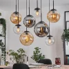 hofstein Gastor Suspension, Boule lumineuse, Suspension Ambre, Clair, Fumé, 8 lumières* Lampes Modernes