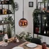 hofstein Gastor Suspension, Boule lumineuse, Suspension Clair, Cuivré, 1 lumière* Lampes En Verre