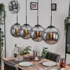 hofstein Gastor Suspension, Boule lumineuse, Suspension Chrome, Fumé, 4 lumières* Lampes Modernes