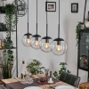 hofstein Gastor Suspension, Boule lumineuse, Suspension Clair, 4 lumières* Lampes En Verre