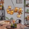 hofstein Gastor Suspension, Boule lumineuse, Suspension Ambre, 10 lumières* Lampes En Verre