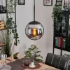 hofstein Gastor Suspension, Boule lumineuse 20 cm Chrome, Fumé, 1 lumière* Lampes Modernes