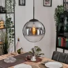 hofstein Gastor Suspension, Boule lumineuse Clair, Fumé, 1 lumière* Lampes Modernes
