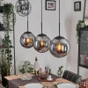 hofstein Gastor Suspension, Boule lumineuse Noir, 3 lumières* Lampes Modernes