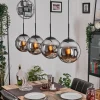 hofstein Gastor Suspension, Boule lumineuse, Suspension Chrome, Fumé, 4 lumières* Lampes Modernes