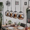 hofstein Gastor Suspension, Boule lumineuse, Suspension Chrome, Fumé, 4 lumières* Lampes Modernes
