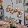 hofstein Gastor Suspension, Boule lumineuse, Suspension Ambre, Clair, Fumé, 8 lumières* Lampes Modernes