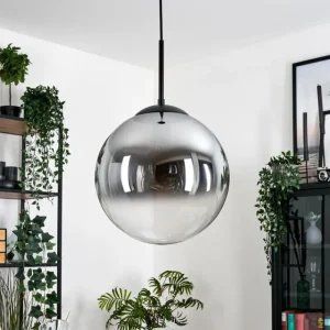 hofstein Gastor Suspension, Boule lumineuse Clair, Fumé, 1 lumière* Lampes Modernes
