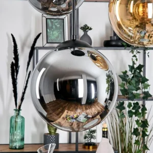 hofstein Gastor Suspension, Boule lumineuse 45 cm Noir, 5 lumières* Lampes Modernes