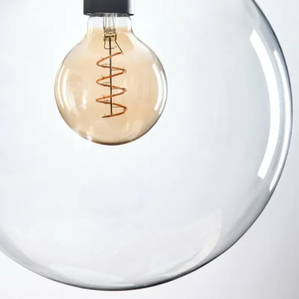 hofstein Gastor Suspension, Boule lumineuse 30 cm Clair, 1 lumière* Lampes En Verre