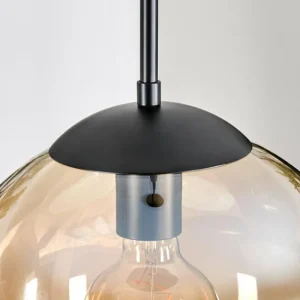 hofstein Gastor Suspension, Boule lumineuse, Suspension Ambre, Clair, 1 lumière* Lampes En Verre