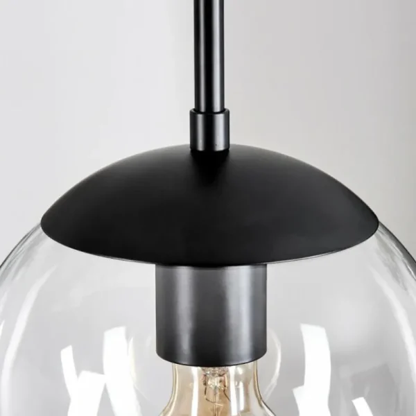 hofstein Gastor Suspension, Boule lumineuse Clair, 3 lumières* Lampes En Verre