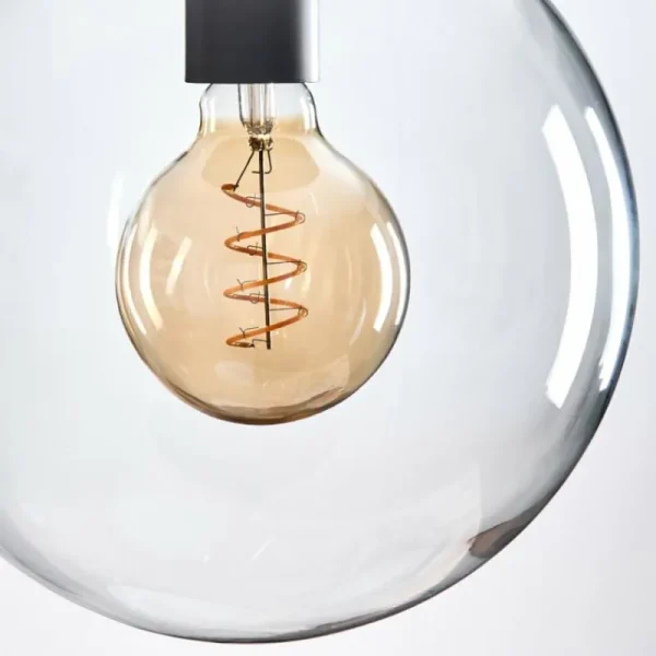 hofstein Gastor Suspension, Boule lumineuse 25 cm Clair, 1 lumière* Lampes En Verre