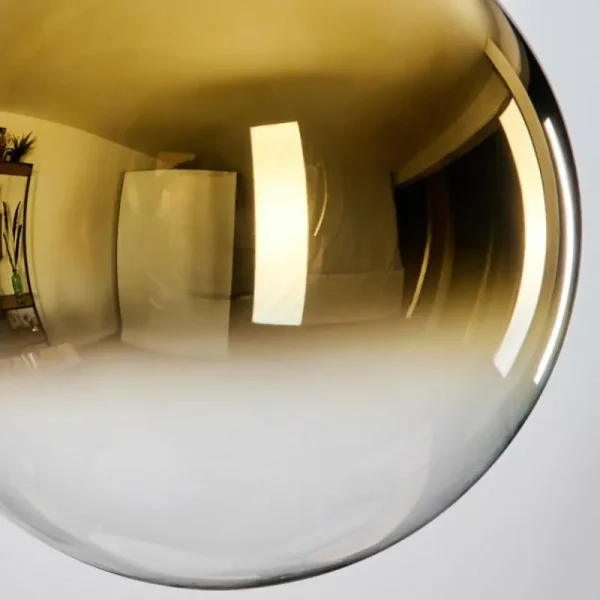 hofstein Gastor Suspension, Boule lumineuse 30 cm Or, Clair, 1 lumière* Lampes En Verre