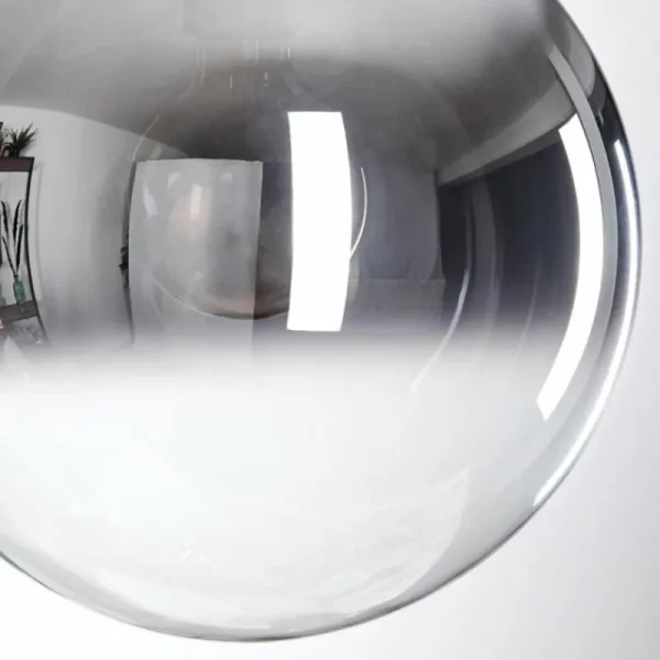 hofstein Gastor Suspension, Boule lumineuse Clair, Fumé, 1 lumière* Lampes Modernes