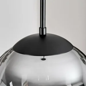 hofstein Gastor Suspension, Boule lumineuse Ambre, Fumé, 3 lumières* Lampes Modernes