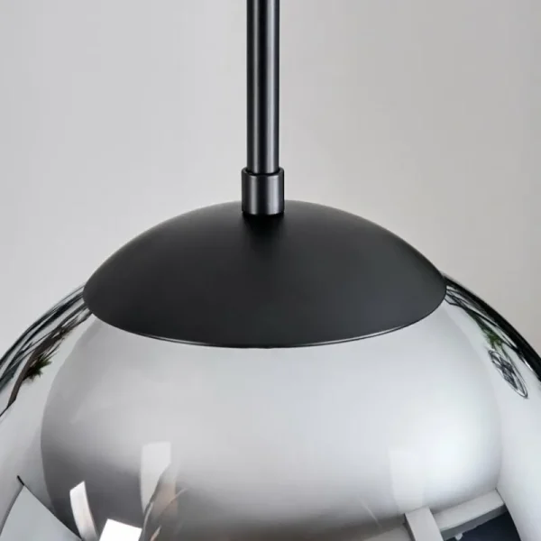 hofstein Gastor Suspension, Boule lumineuse Chrome, Clair, Fumé, 3 lumières* Lampes Modernes