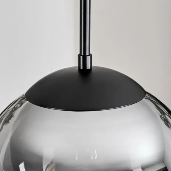hofstein Gastor Suspension, Boule lumineuse 25 cm Fumé, 1 lumière* Lampes Modernes