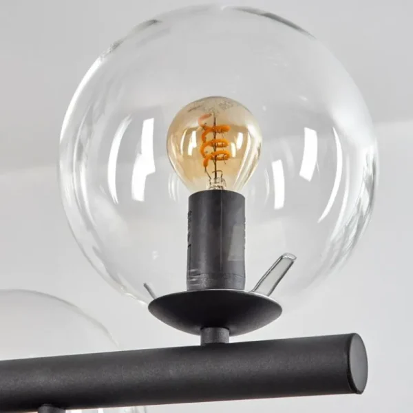 hofstein Gastor Suspension, Boule lumineuse, Suspension Clair, 10 lumières* Lampes En Verre