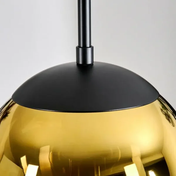 hofstein Gastor Suspension, Boule lumineuse 30 cm Or, Clair, 3 lumières* Lampes En Verre