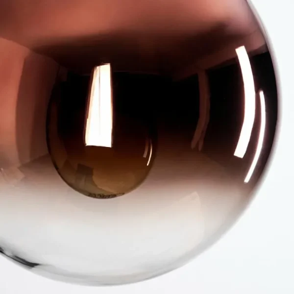 hofstein Gastor Suspension, Boule lumineuse, Suspension Clair, Cuivré, 1 lumière* Lampes En Verre