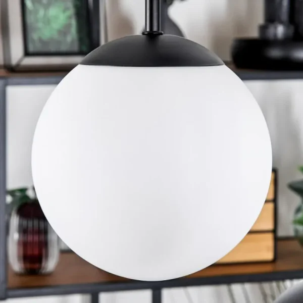hofstein Gastor Suspension, Boule lumineuse, Suspension Blanc, 5 lumières* Lampes En Verre