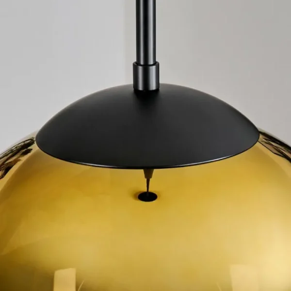hofstein Gastor Suspension, Boule lumineuse 30 cm Or, Clair, 1 lumière* Lampes En Verre