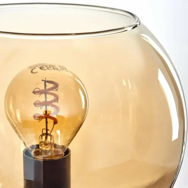 hofstein Gastor Suspension, Boule lumineuse, Suspension Ambre, 10 lumières* Lampes En Verre