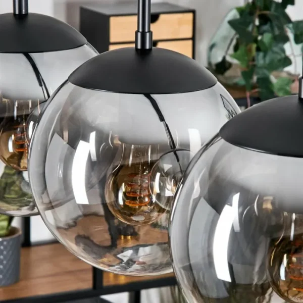 hofstein Gastor Suspension, Boule lumineuse, Suspension Clair, Fumé, 5 lumières* Lampes Modernes