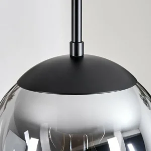 hofstein Gastor Suspension, Boule lumineuse 30 cm Ambre, Clair, Fumé, 3 lumières* Lampes Modernes