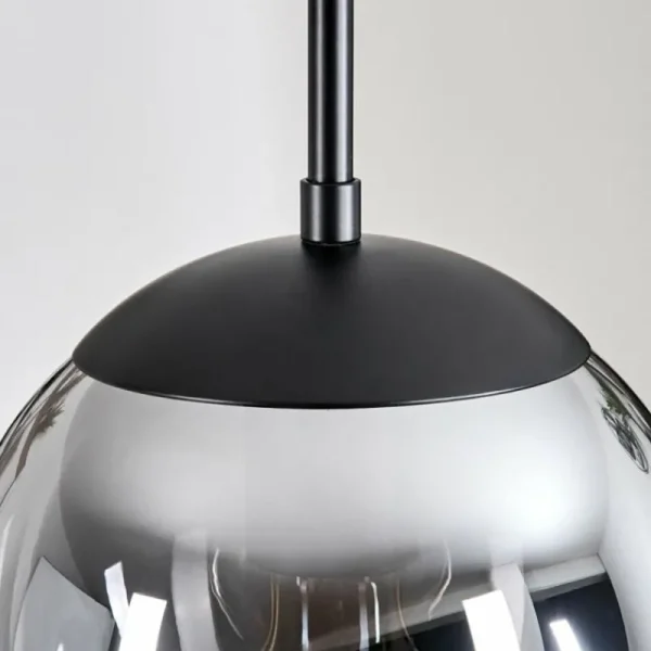 hofstein Gastor Suspension, Boule lumineuse 30 cm Ambre, Clair, Fumé, 3 lumières* Lampes Modernes