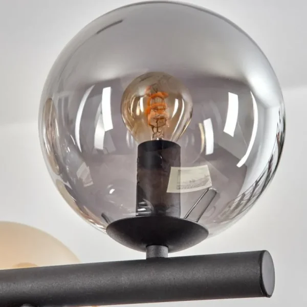 hofstein Gastor Suspension, Boule lumineuse, Suspension Ambre, Fumé, 10 lumières* Lampes Modernes