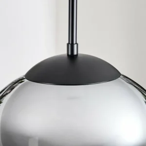 hofstein Gastor Suspension, Boule lumineuse 30 cm Ambre, Fumé, 3 lumières* Lampes Modernes