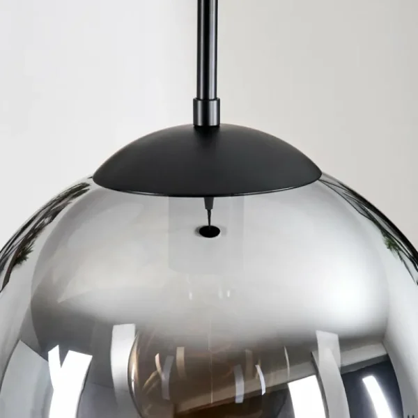 hofstein Gastor Suspension, Boule lumineuse Clair, Fumé, 1 lumière* Lampes Modernes
